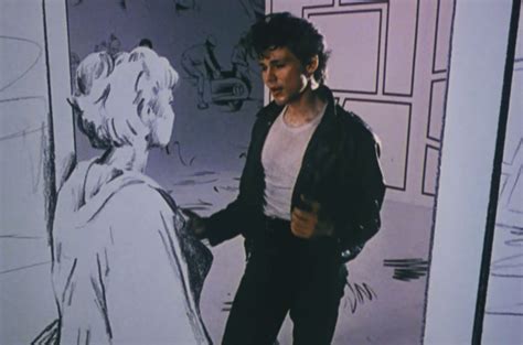 Still from the video clip of AHA - take on me